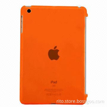 New Rubberized Matte Orange Color Hard Case for iPad Mini